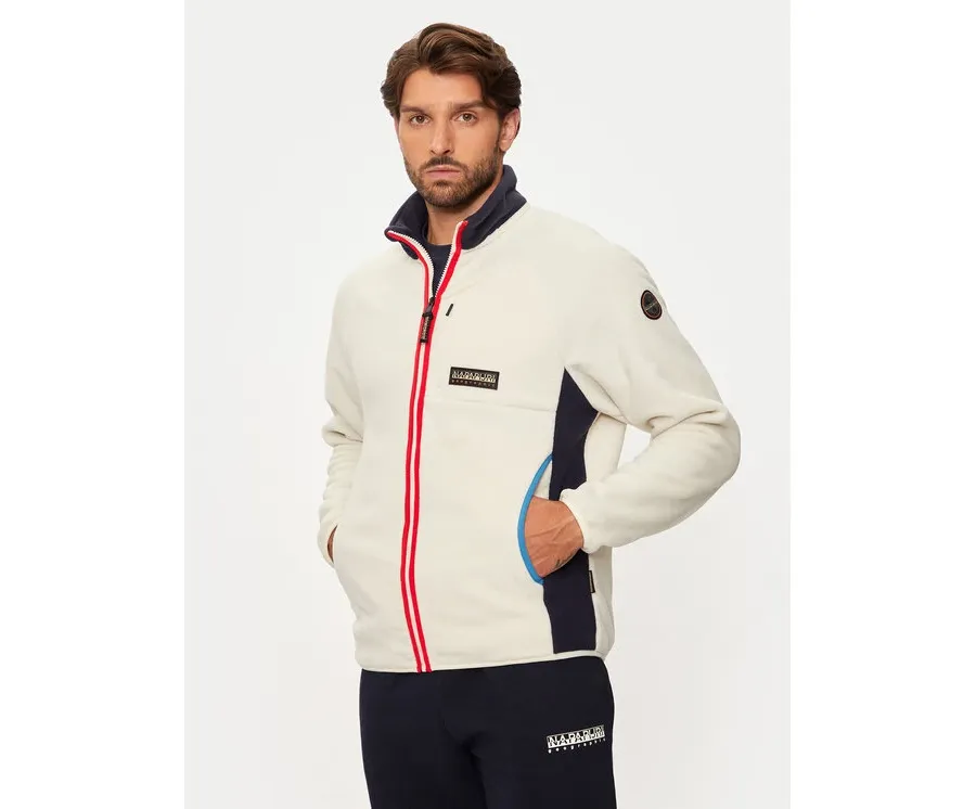 obrazek 1 Napapijri Polar T-Dolent NP0A4HZP Beżowy Regular Fit