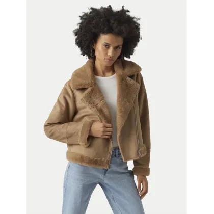 Zdjęcie Vero Moda Kożuch Peggy 10290150 Brązowy Regular Fit