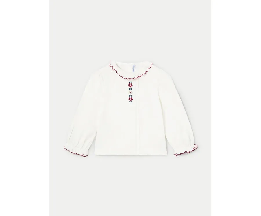 obrazek 1 Mayoral Bluzka 2194 Écru Regular Fit