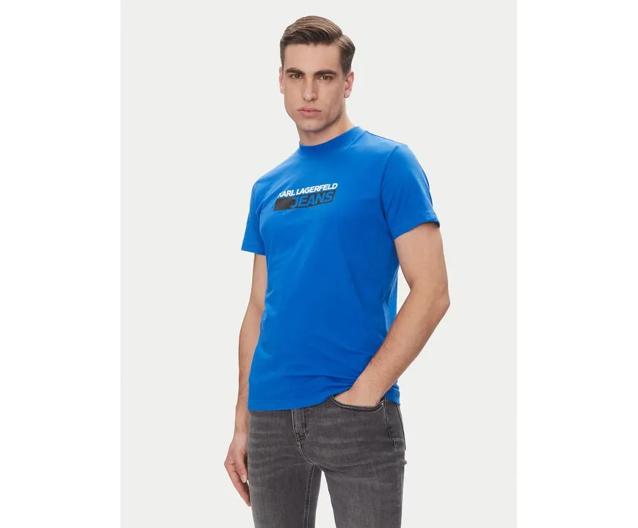 obrazek 1 KARL LAGERFELD T-Shirt A2M17074 Niebieski Regular Fit