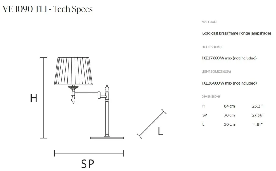 obrazek 2 Stylowa lampa na biurko od włoskiego producenta