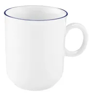 Zdjęcie Piękny biały porcelanowy kubek w stylu nowoczesnym - Seltmann Weiden