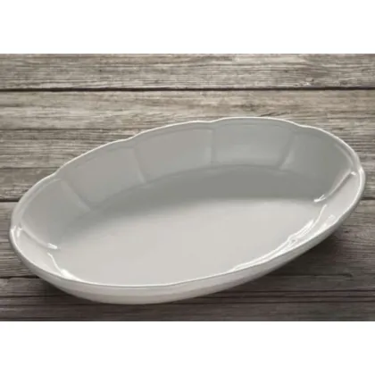 Zdjęcie Ceramiczna taca owalna ozdobiona girlandami