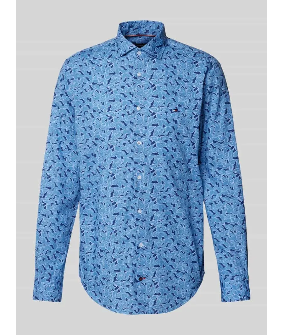 obrazek 1 Koszula biznesowa o kroju slim fit z wyhaftowanym logo model ‘Parker’