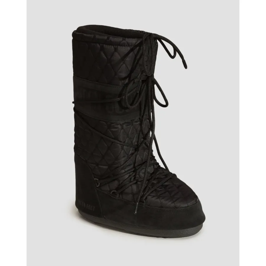 obrazek 1 Brązowe Buty Zimowe Damskie Moon Boot Resort Icon Quilted