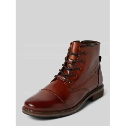 Zdjęcie Buty skórzane z napisem z logo model ‘Marcello’