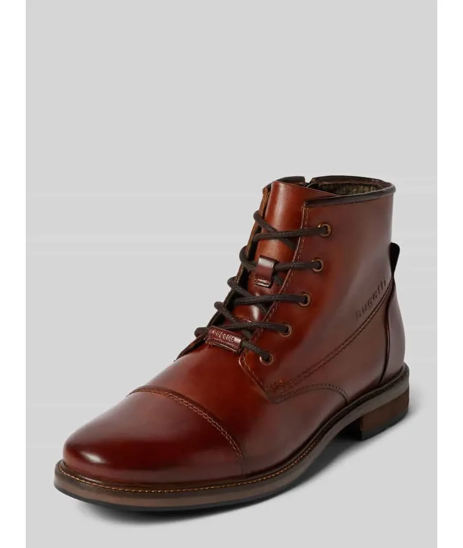 obrazek 1 Buty skórzane z napisem z logo model ‘Marcello’