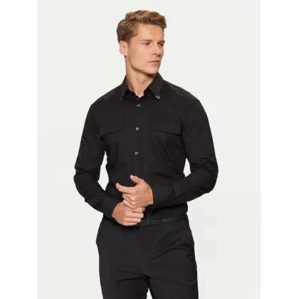 Zdjęcie HUGO Koszula Ermetal 50534281 Czarny Slim Fit