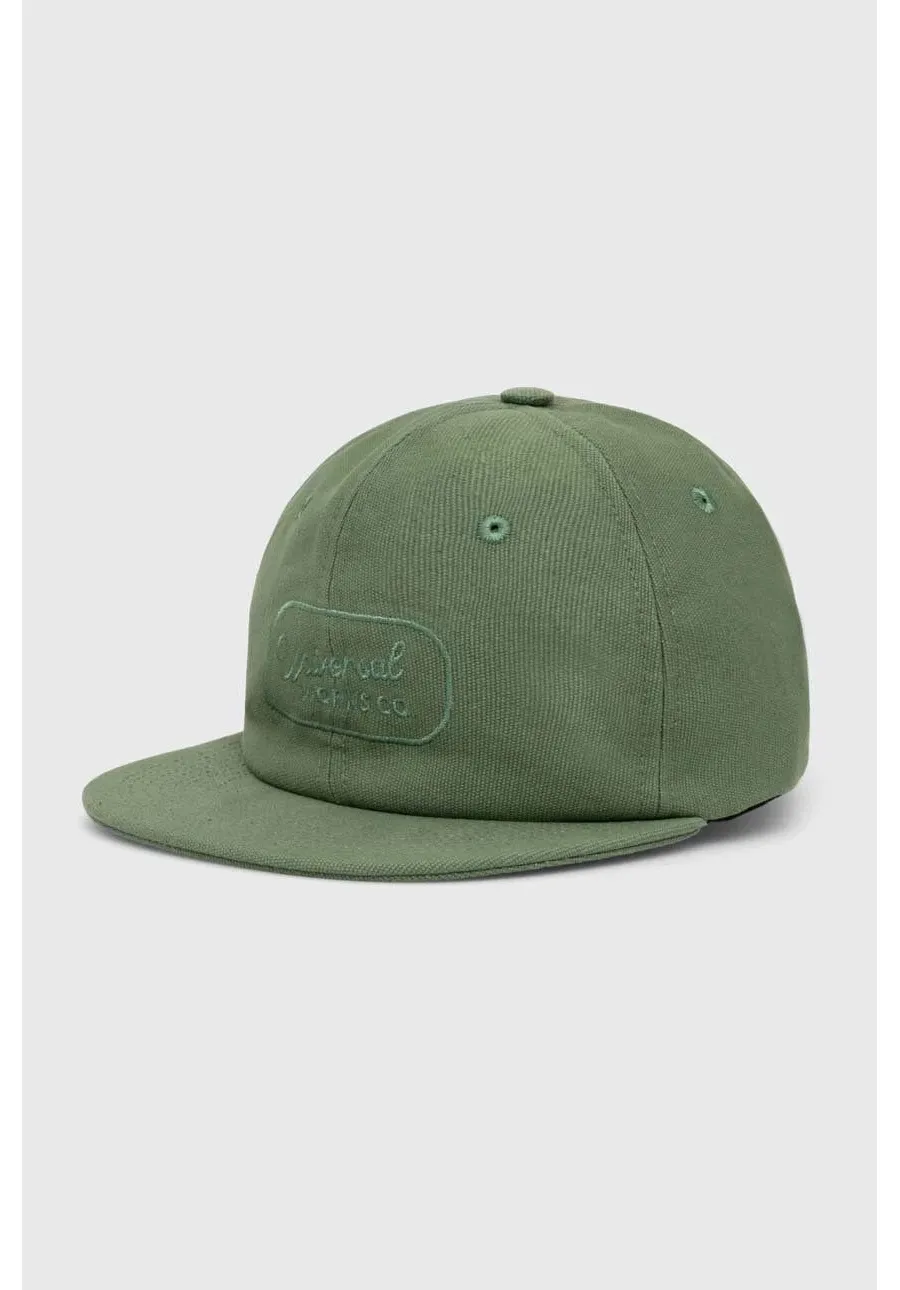 obrazek 1 Universal Works czapka z daszkiem bawełniana Baseball Hat kolor zielony z aplikacją 30811.BIRCH