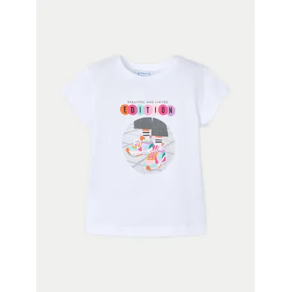 Zdjęcie Mayoral T-Shirt 3014 Biały Regular Fit