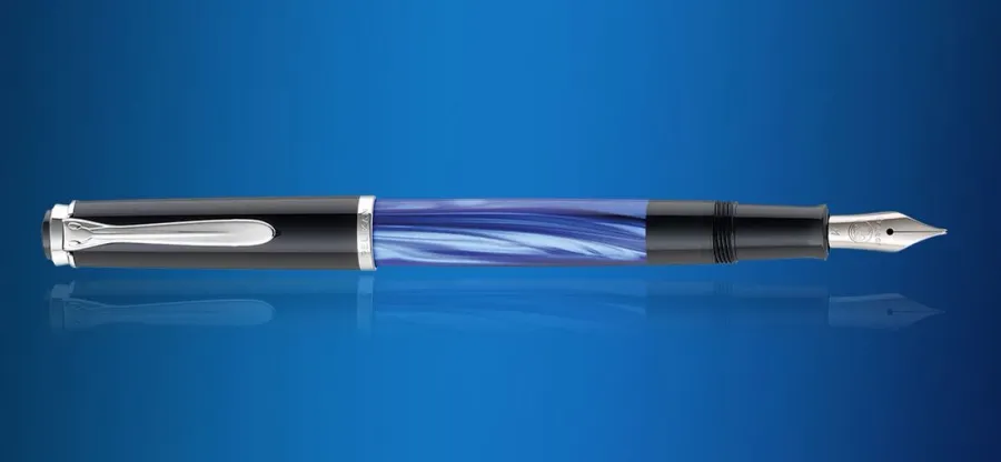 obrazek 4 Piękne pióro wieczne z serii Classic M205 Blue-Marbled