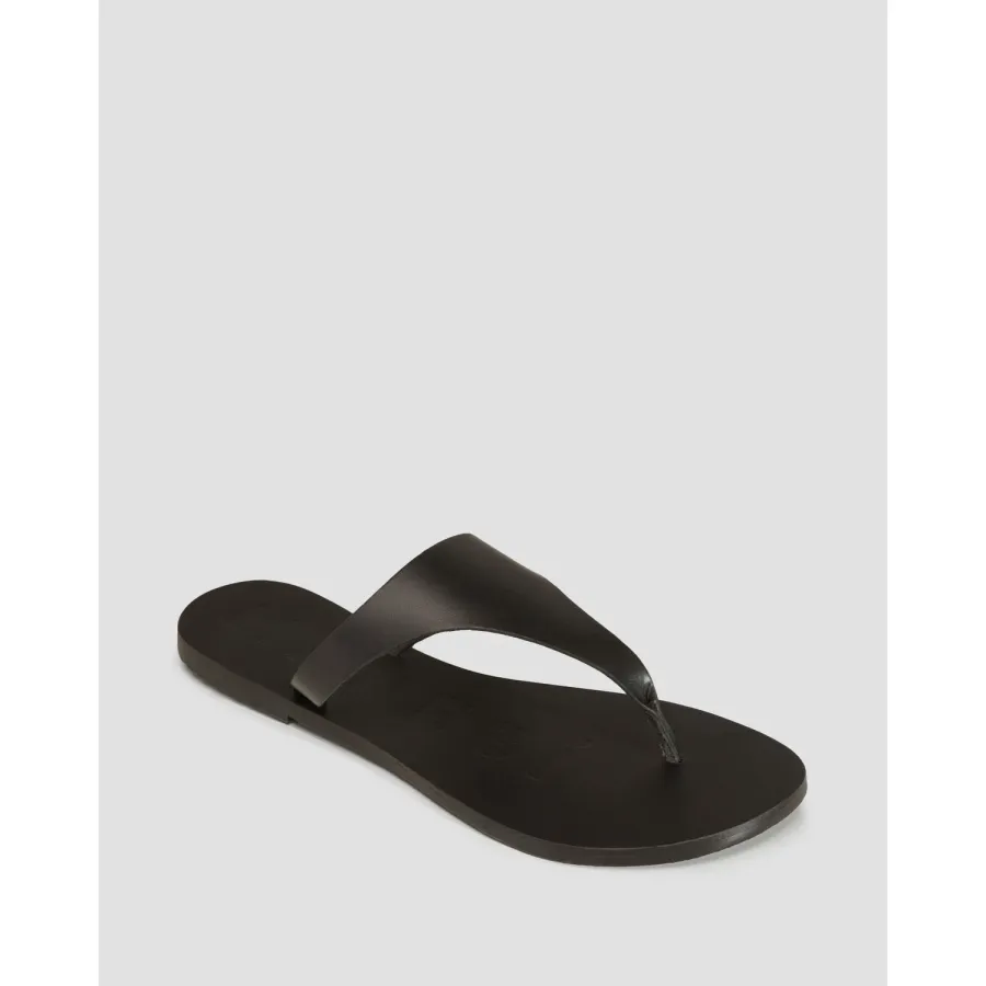 obrazek 1 Japonki Skórzane Damskie Manebi Sandals Czarne