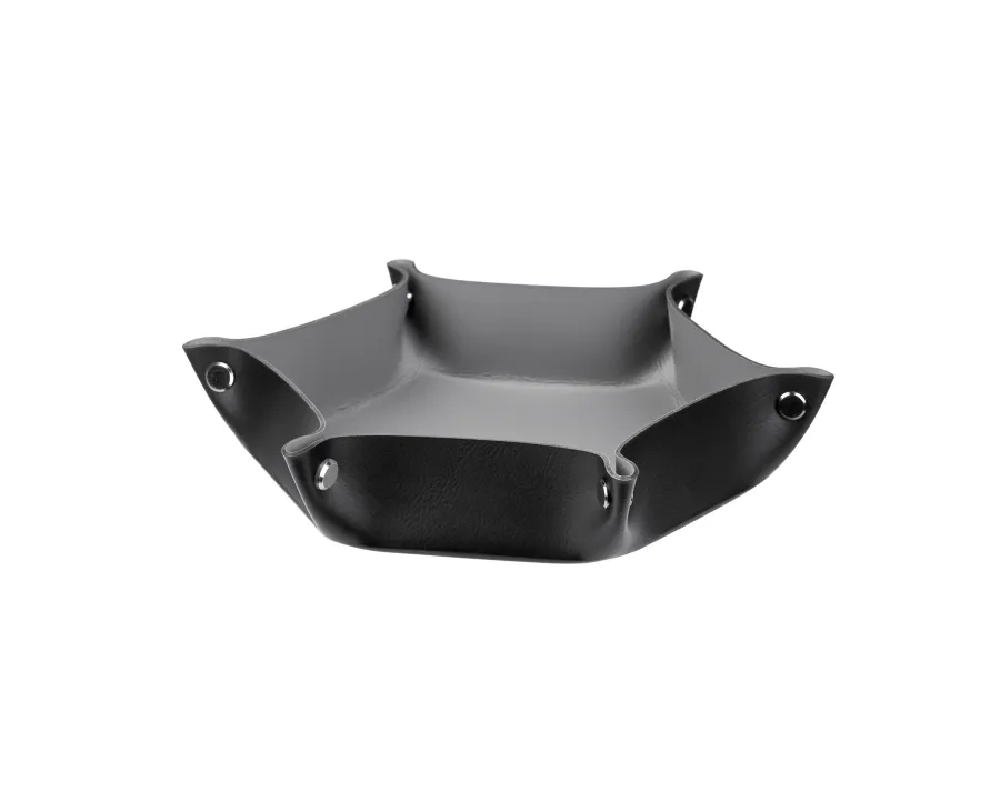 obrazek 1 Luksusowy ośmiokątny organizer na drobiazgi w kolorze czarnym