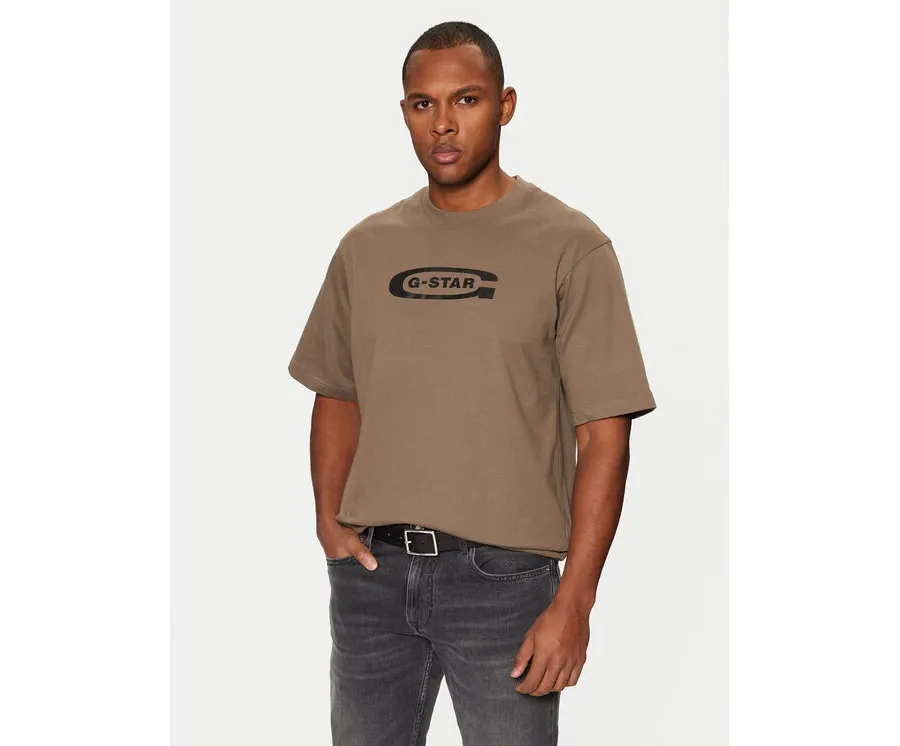 obrazek 1 G-Star Raw T-Shirt D26350 Brązowy Boxy Fit