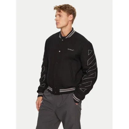Zdjęcie Off-White Kurtka bomber OMEA315S23FAB0011008 Czarny Regular Fit