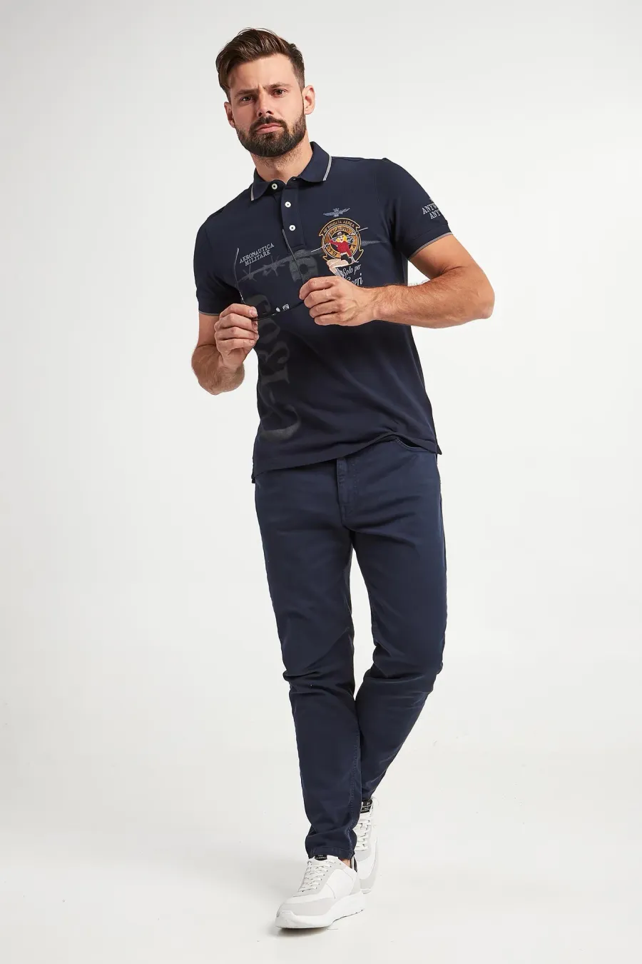 obrazek 1 Spodnie męskie AERONAUTICA MILITARE Aeronautica Militare