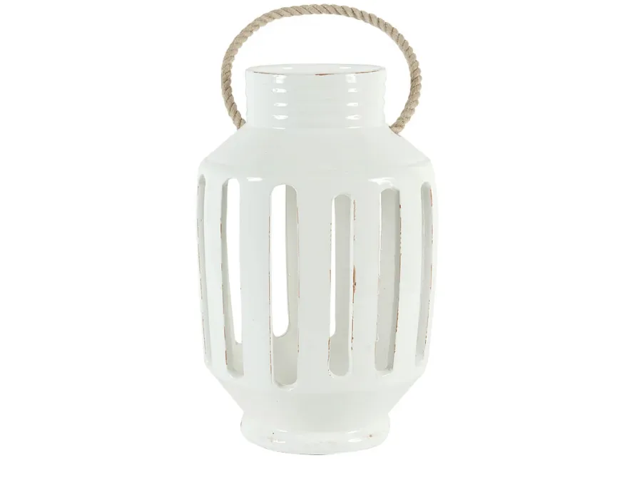obrazek 2 Elegancki wysoki lampion z ceramiki - Virginia Casa