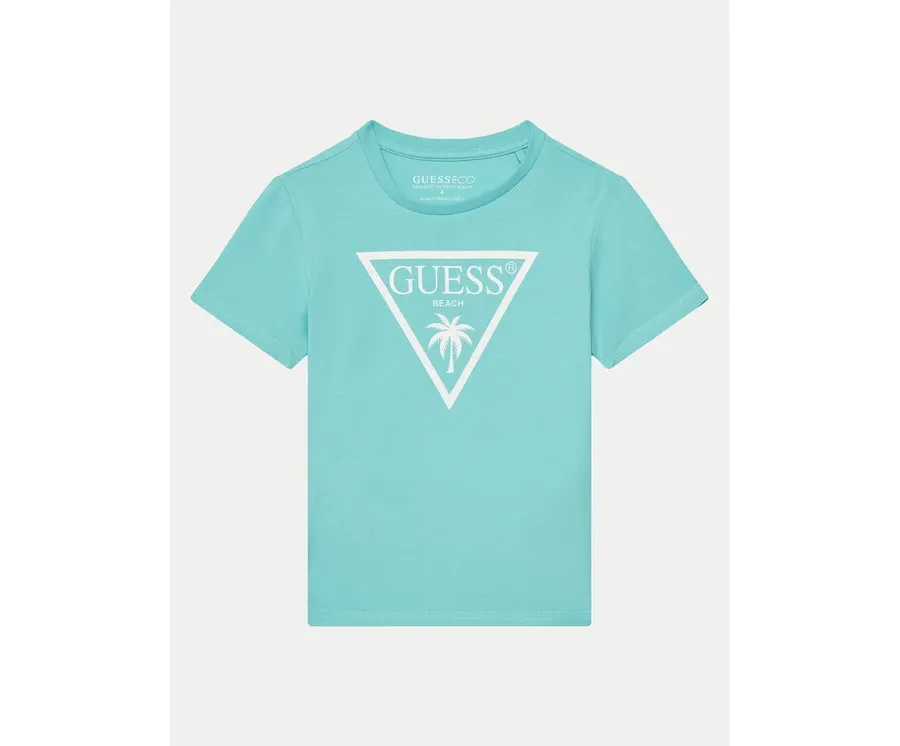 obrazek 1 Guess T-Shirt L5GI29 J1314 Turkusowy Regular Fit