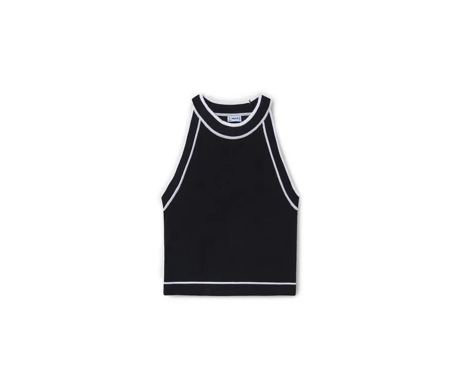 obrazek 1 Mayoral Top 6041 Czarny Slim Fit