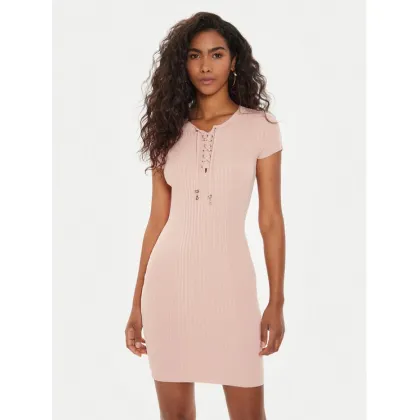 Zdjęcie Guess Sukienka dzianinowa W4YK06 Z2V62 Różowy Bodycon Fit