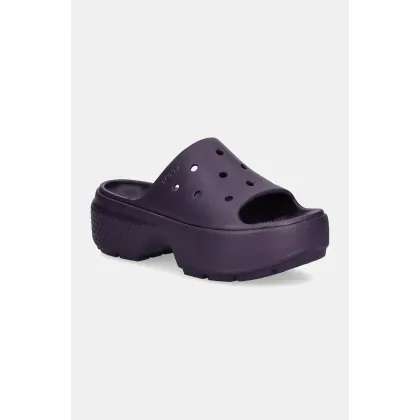 Zdjęcie Crocs klapki Stomp Slide kolor fioletowy 209346.5AS