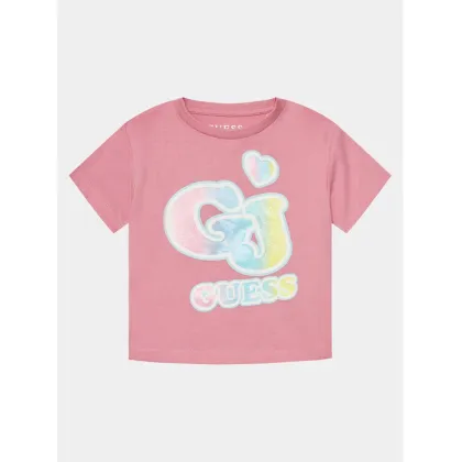 Zdjęcie Guess T-Shirt K4RI28 K8HM0 Różowy Boxy Fit