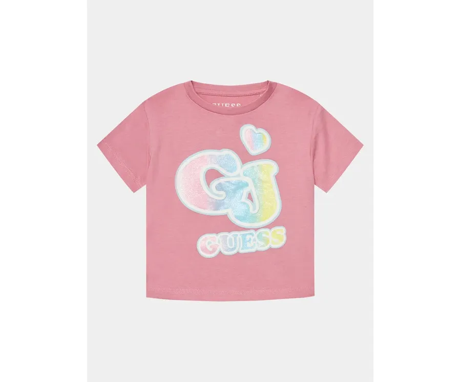 obrazek 1 Guess T-Shirt K4RI28 K8HM0 Różowy Boxy Fit