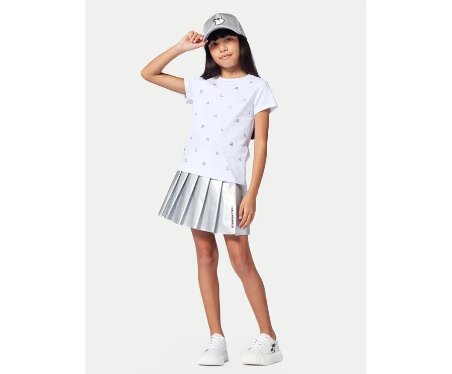 obrazek 1 Karl Lagerfeld Kids T-Shirt Z30571 S Biały Regular Fit