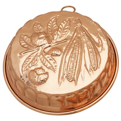 Zdjęcie Przepiękna tortownica miedziana -Kukurydza