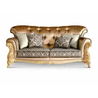 Zdjęcie Oryginalna trzyosobowa antyczna sofa