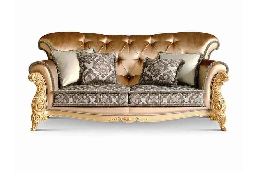 obrazek 1 Oryginalna trzyosobowa antyczna sofa