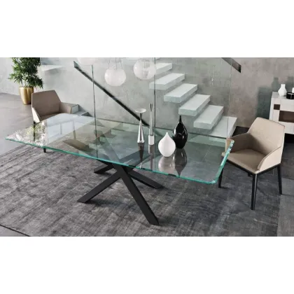 Zdjęcie Wspaniały stół jadalniany ze szklanym blatem - 3 opcje wymiarowe