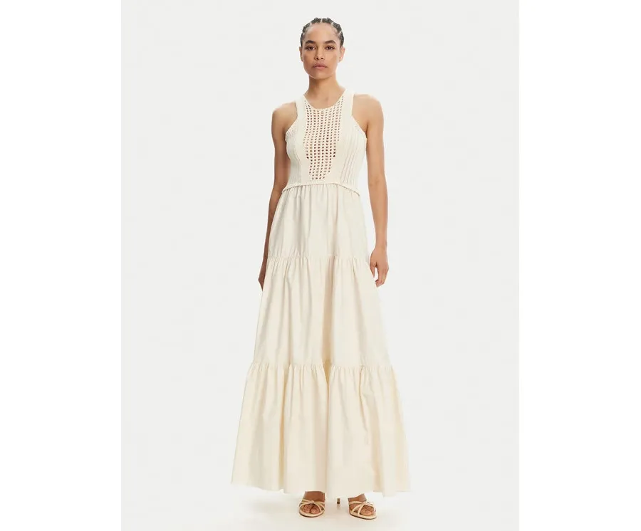 obrazek 1 Liu Jo Sukienka letnia WA5386 MA44M Écru Regular Fit