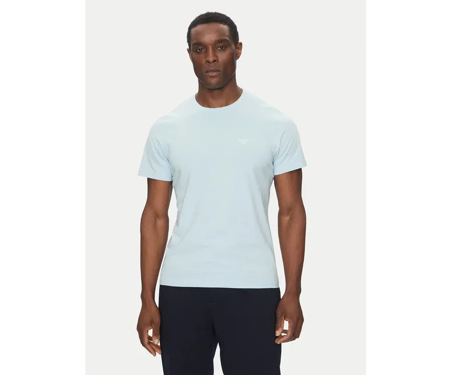 obrazek 1 Barbour T-Shirt Essential Sports MTS0331BU17 Błękitny Tailored Fit
