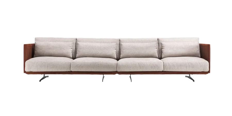 obrazek 1 Szara elegancka sofa do salonu – Daytona