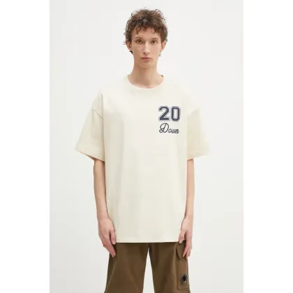 Zdjęcie Converse t-shirt bawełniany Converse x Patta Gold Standard TShirt męski kolor beżowy z nadrukiem 10028296A01