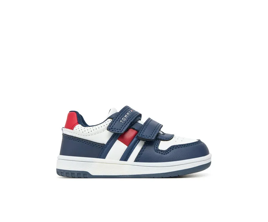 obrazek 1 Tommy Hilfiger Sneakersy Flag Low Cut Velcro Sneaker T1X9-33841-1355 M Granatowy