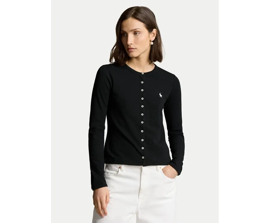 obrazek 1 Polo Ralph Lauren Kardigan 211941175002 Czarny Slim Fit