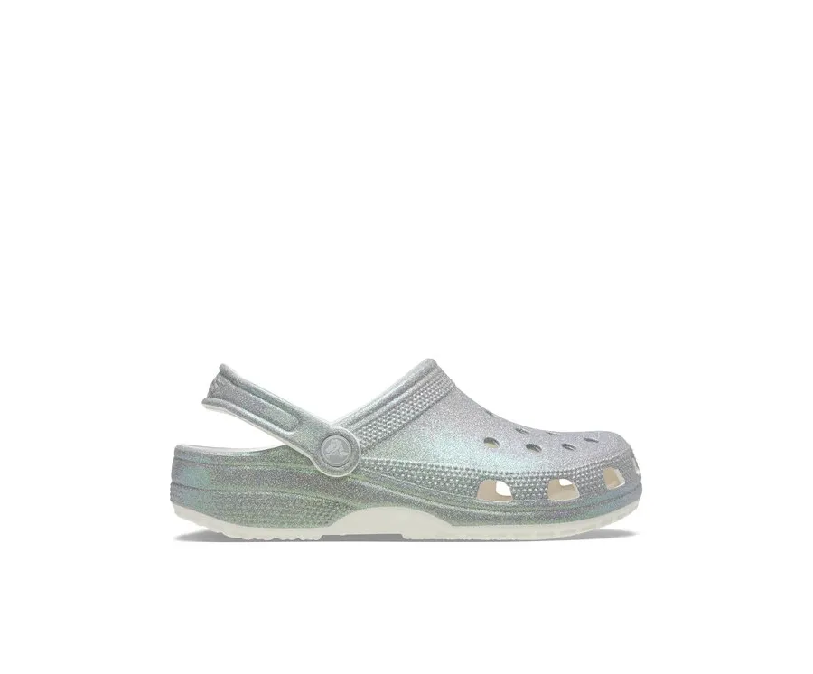 obrazek 1 Crocs Klapki Classic Iridescent Glitter Clog 211005 Srebrny