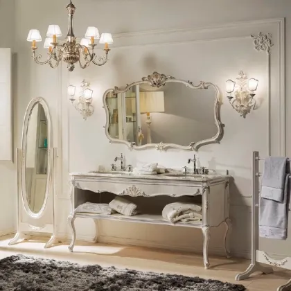 Picture Italian console for a baroque bathroom