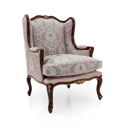 Zdjęcie Ekskluzywny fotel z drewna bukowego w stylu klasycznym - Sevensedie