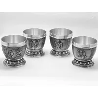 Zdjęcie Zestaw 4 kubków ze zdobieniem z irlandzkiej Księgi z Kells – czterema Ewangelistami