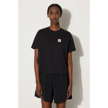 Zdjęcie Wood Wood t-shirt bawełniany Steffi T-Shirt x Fila kolor czarny 688376.A296-BLACK