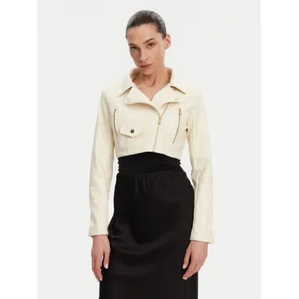 Zdjęcie Rinascimento Kurtka z imitacji skóry CFC0119617003 Beżowy Regular Fit