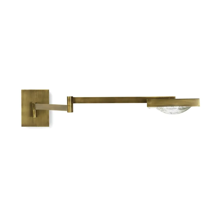 obrazek 5 Regulowana mosiężna lampa ścienna H.11xL.13xP.57 cm
