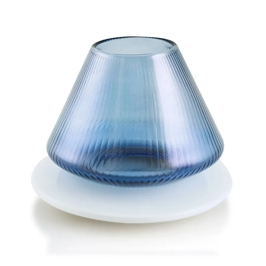 picture 1 Ceramic candle holder with a glass top - Ahura