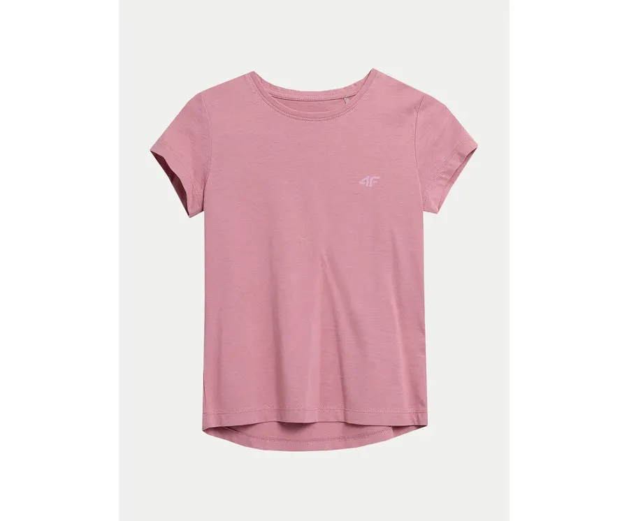 obrazek 1 4F T-Shirt 4FJWSS24TTSHF1110 Różowy Regular Fit