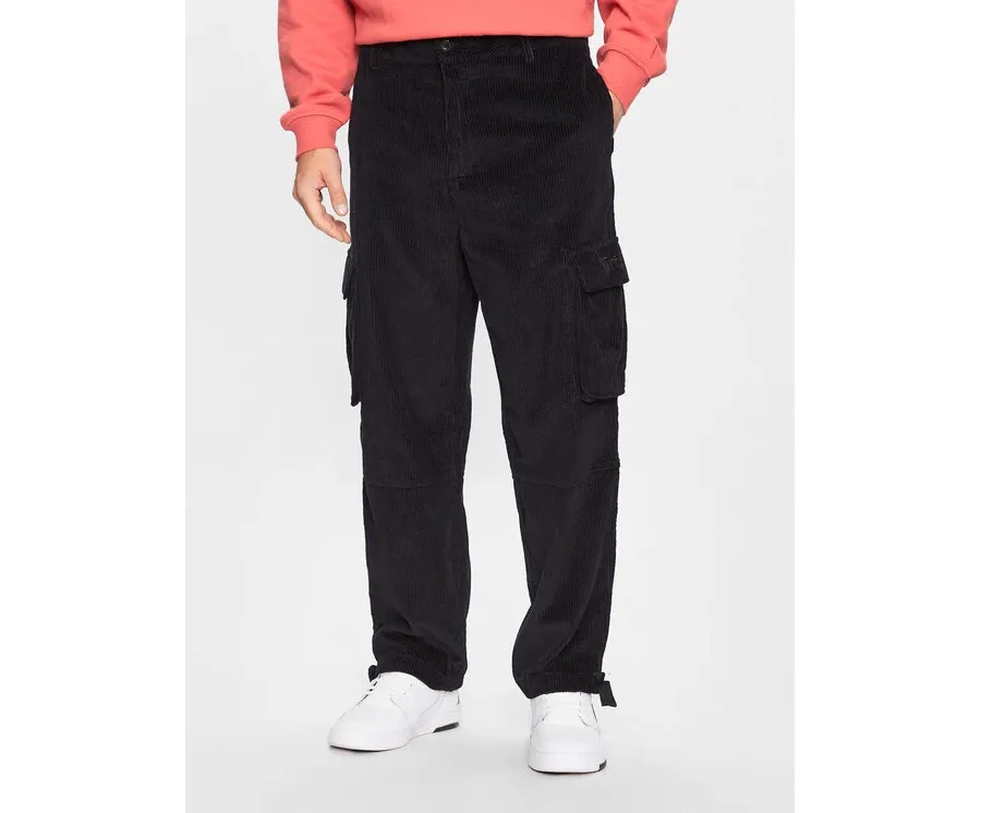 obrazek 1 Primitive Spodnie materiałowe Gensis Corduroy PA123700 Czarny Relaxed Fit