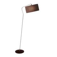 Zdjęcie Ekskluzywna mosiężna lampa ze stylowym brązowym abażurem - Luxury Products