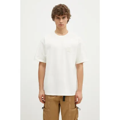 Zdjęcie Norse Projects t-shirt bawełniany Simon Loose Organic Heavy Jersey N Patch męski kolor beżowy gładki N01.0667.0957